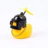 New Car Cute Wind-breaking Duck Interior Broken Wind Small Yellow Duck with Helmet  Airscrew Cycling Decoration Ornament Decor