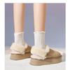 Thick-soled velvet thickened snow boots women's 2025 new winter Sangpo Village warm fluffy shoes thickened slippers women