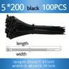 1PACK/100pcs  self-locking nylon cable cable tie, cable tie fixing plastic tie, cable tie, white/black