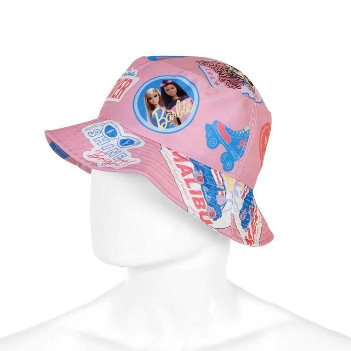 Bonnet Enfant Bucket - Barbie Malibu - Rose - KARACTER MANIA - 8 ans - Mixte
