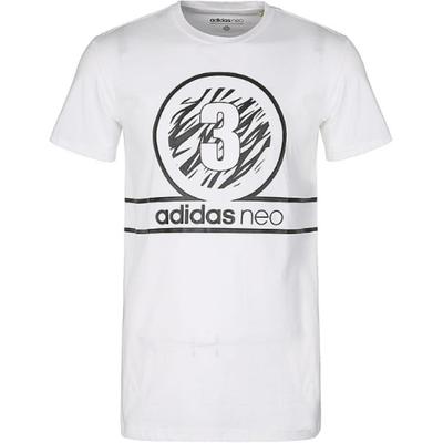 Neo Lifestyle Casual Series M Tee Anml Comfortable Skin-Friendly Round Neck Short Sleeve T-Shirt Men Tops White CZ1778