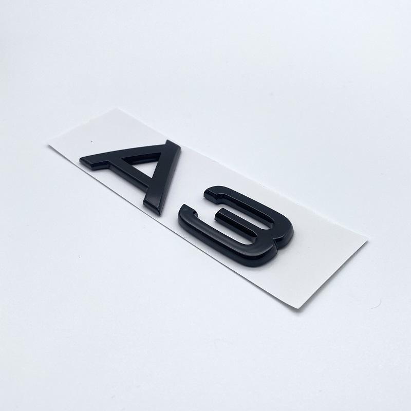 Chrome Glossy Black ABS Letters Numbers 30TFSI 35TFSI 40TFSI 45TFSI 50TFSI Emblem for Audi A3 Car Rear Trunk Logo Sticker