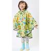 skater rain poncho kids childrens raincoat dinosaur dinosaur boys suitable height 110-125cm rapo1