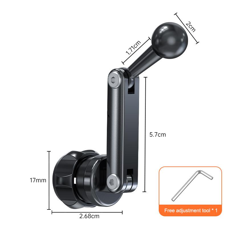 17Mm Ball Joint Extension Arm Female To Male Head Adapter Suitable For Car Air Vent Phone Stand Navigation Mount Holder