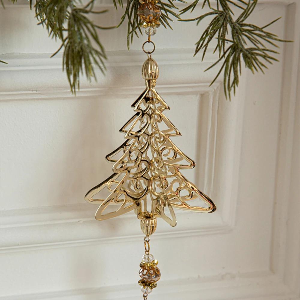 Glitter Christmas Tree Hanging Ornaments Three-dimensional Xmas Tree Hanging Decoration  Navidad