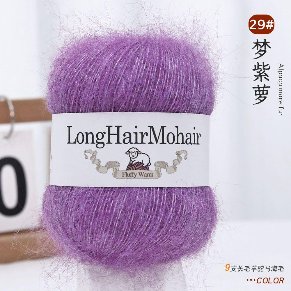 4 pièces/100g/set Fil Mohair Alpaga Pulls Tricotés Main Chapeaux Écharpes Châles Gants Chaussettes DIY Fil Doux Confortable Respectueux de la Peau