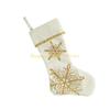 KX4B Christmas Tree Ornament Snowflake Christmas Stockings Gift Bag Christmas Hanging Socks For Fireplaces Door Decoration
