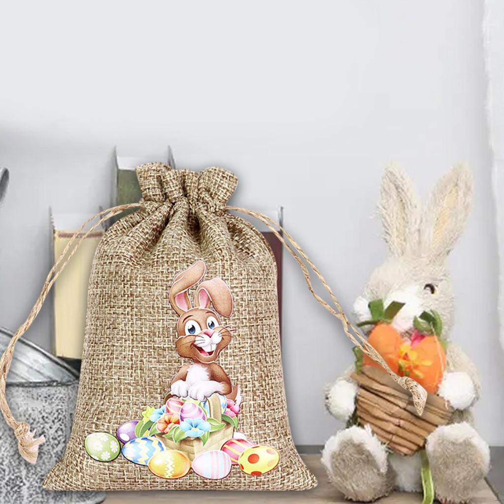 Drawstring Bag Easter Bunny Party Candy Treat for Wedding