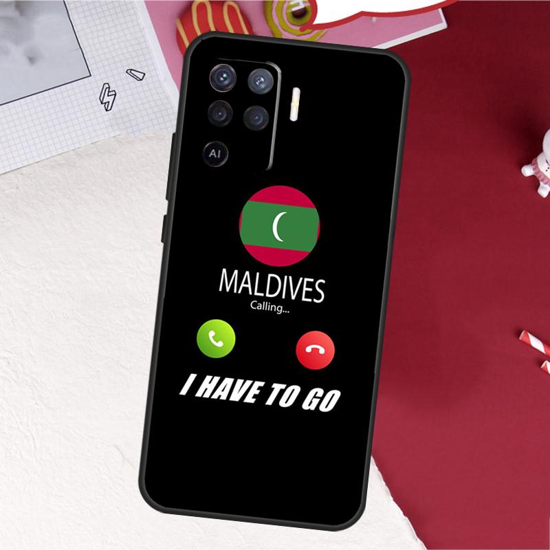 Maldives Flag Case For Oppo A17 A57 A77 A74 A54 A94 A78 A98 A18 A60 A80 A40 A38 A58 A96 A76 A16 A15 A5 Pro