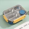 304 Stainless Steel Lunch Box with Tableware for Adults Kids Leakproof Lunch Container Portable Grids Bento Box Food Containers