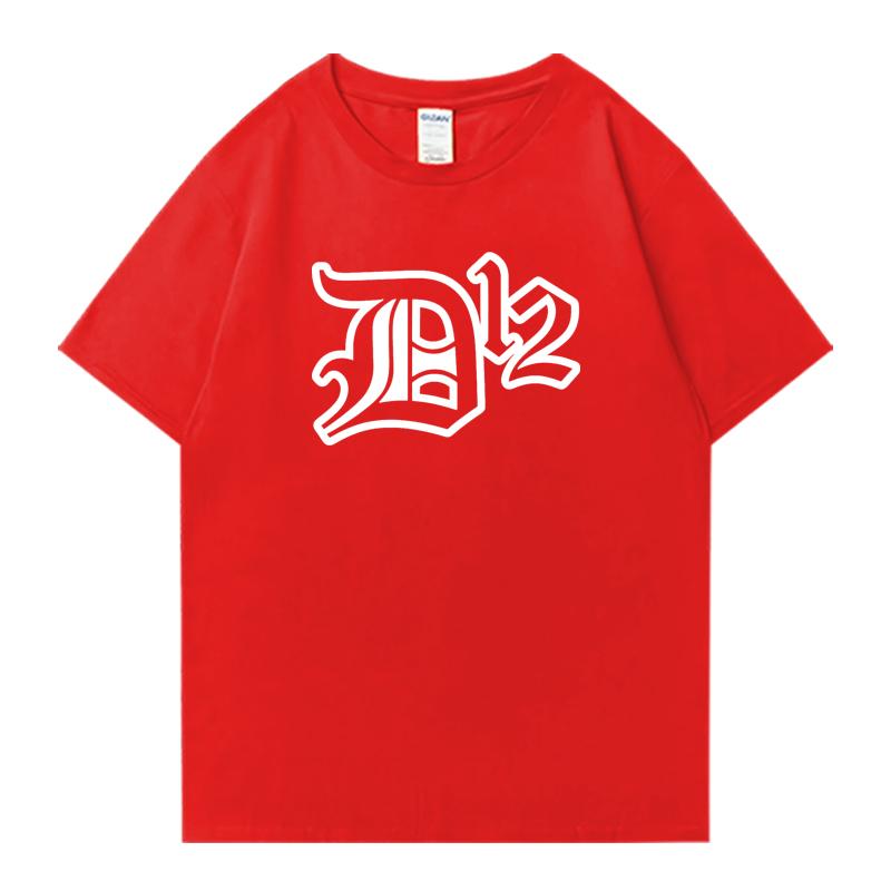 Summer Street Hip Hop D12 Band Oversized T-shirt Men Women 100% Cotton short sleeve t-shirts Crew Neck Unisex vintage clothing