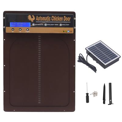 Hühnerstalltür Solar Metall Timing Modelle Zeiteinstellung Automatische Tür für Home Farms Kaffee