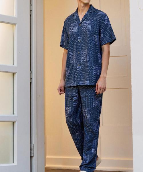 [Sunday Lounge] Men's Fluttering Paisley Short-Sleeve Pajama Set SMMEAST0109-ID [Shipped from Korea] 100% Authentic
