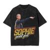 Sophie Point God T Shirts Hip Hop Washed Cotton Oversize T-Shirts Basketball Point Vintage Tops Streetwear Summer Tee Shirt