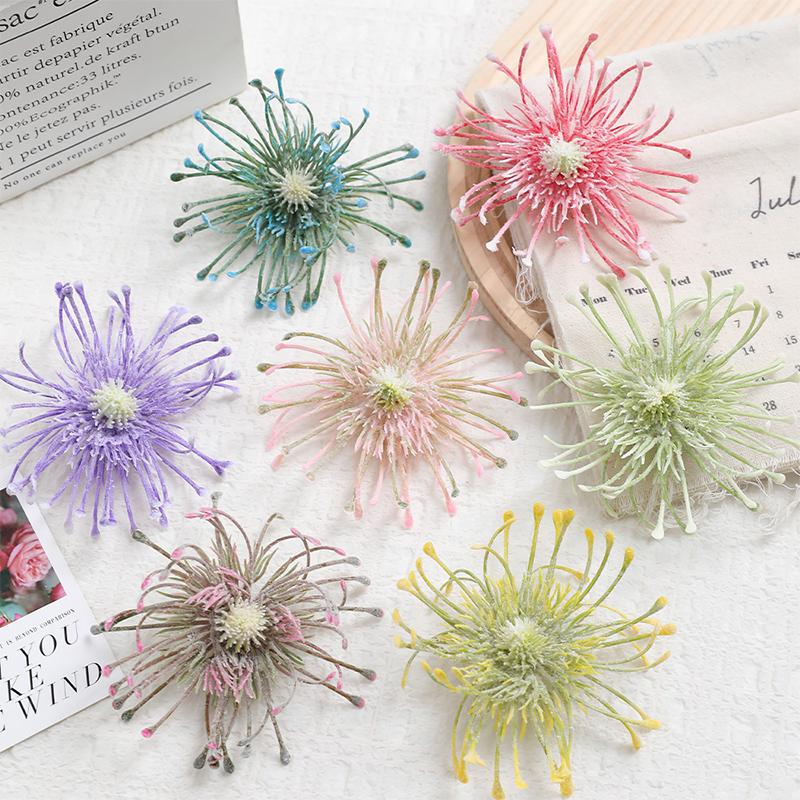 5/10Pcs 10cm Artificial Seaweed Flowers Fake Flower Heads for Home Room Decor Wedding Decoration DIY Craft Wreath Gift Accessory