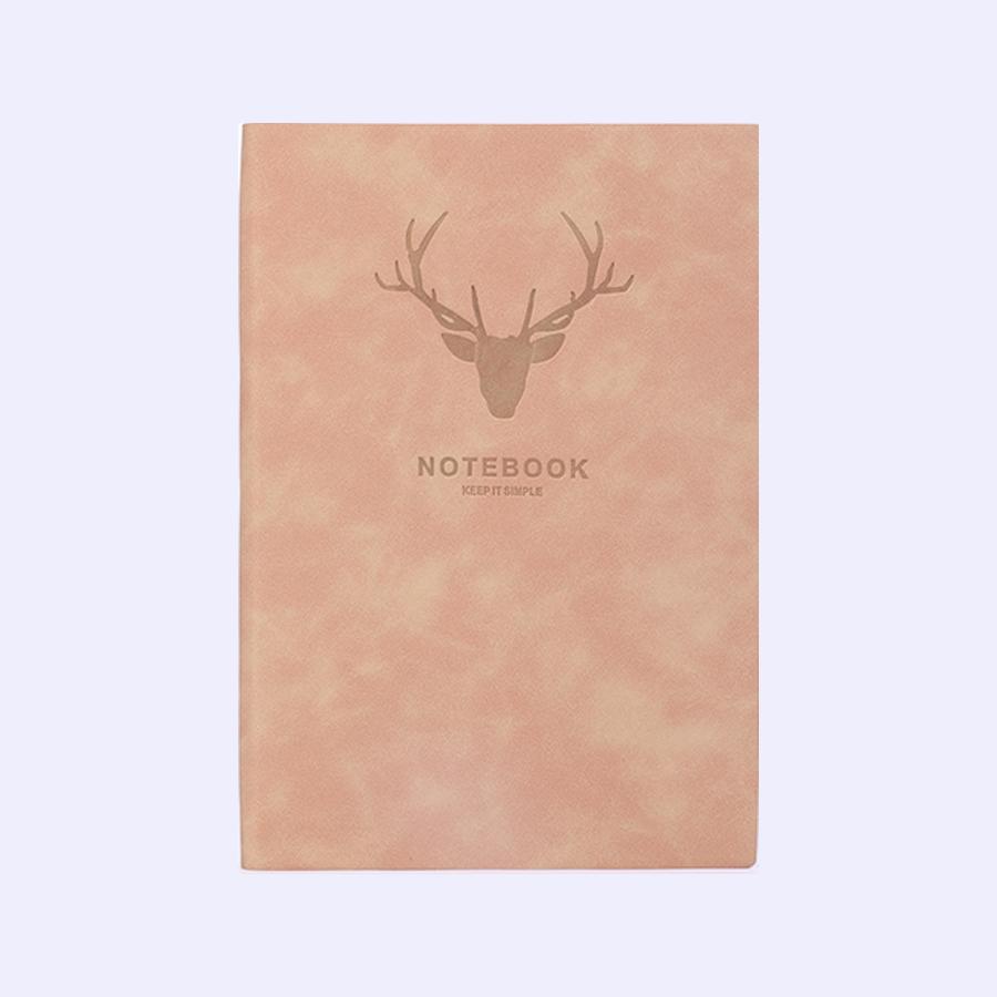 Popular A5 Size Deer Head Notebook, Business Notebook, Portable Diary, Office Meeting Sketchbook, 180 Pages