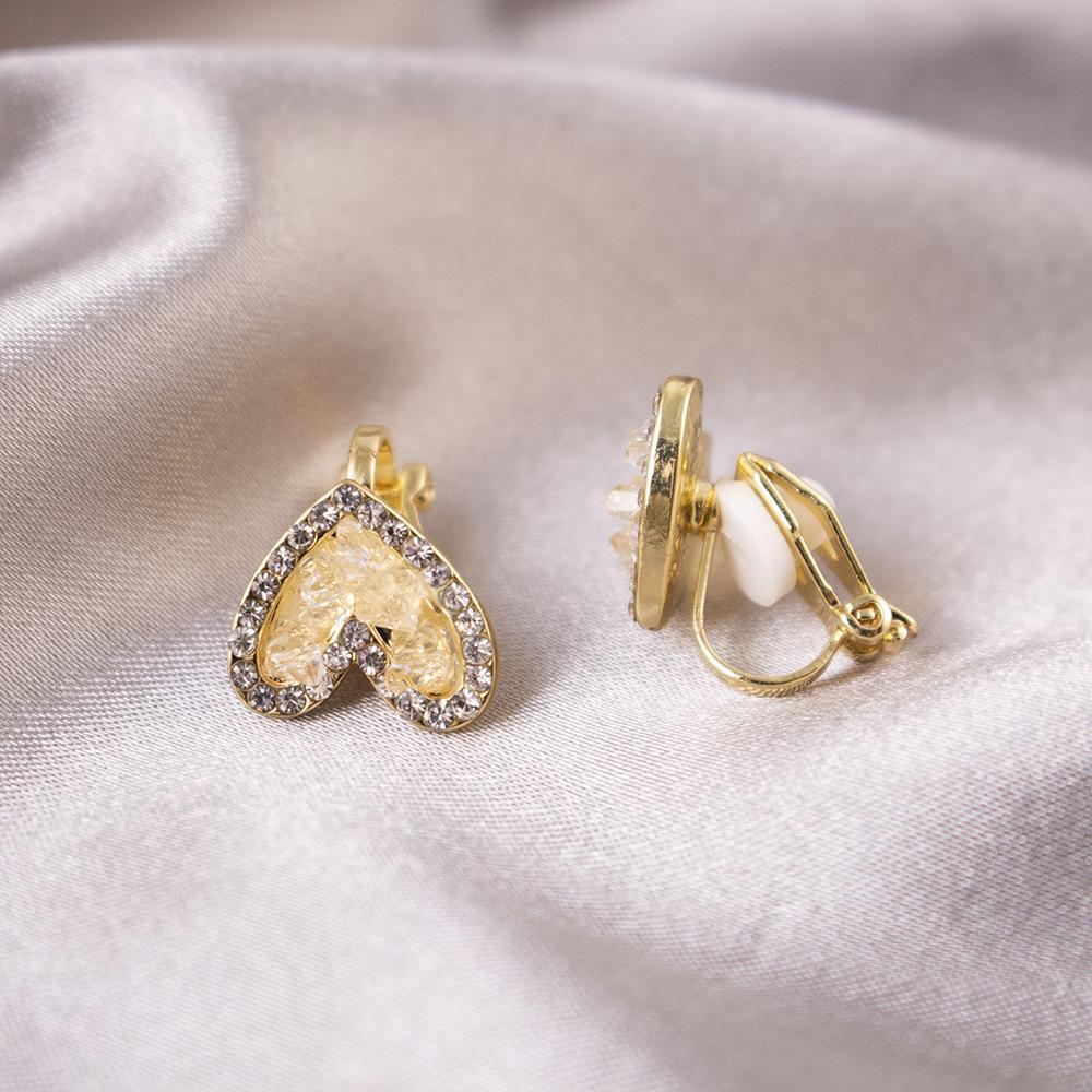 Versatile Light Luxury Ear Clips Without Pierced Ears Daily High-end Triangular Ear Clips Versatile Women's Earrings