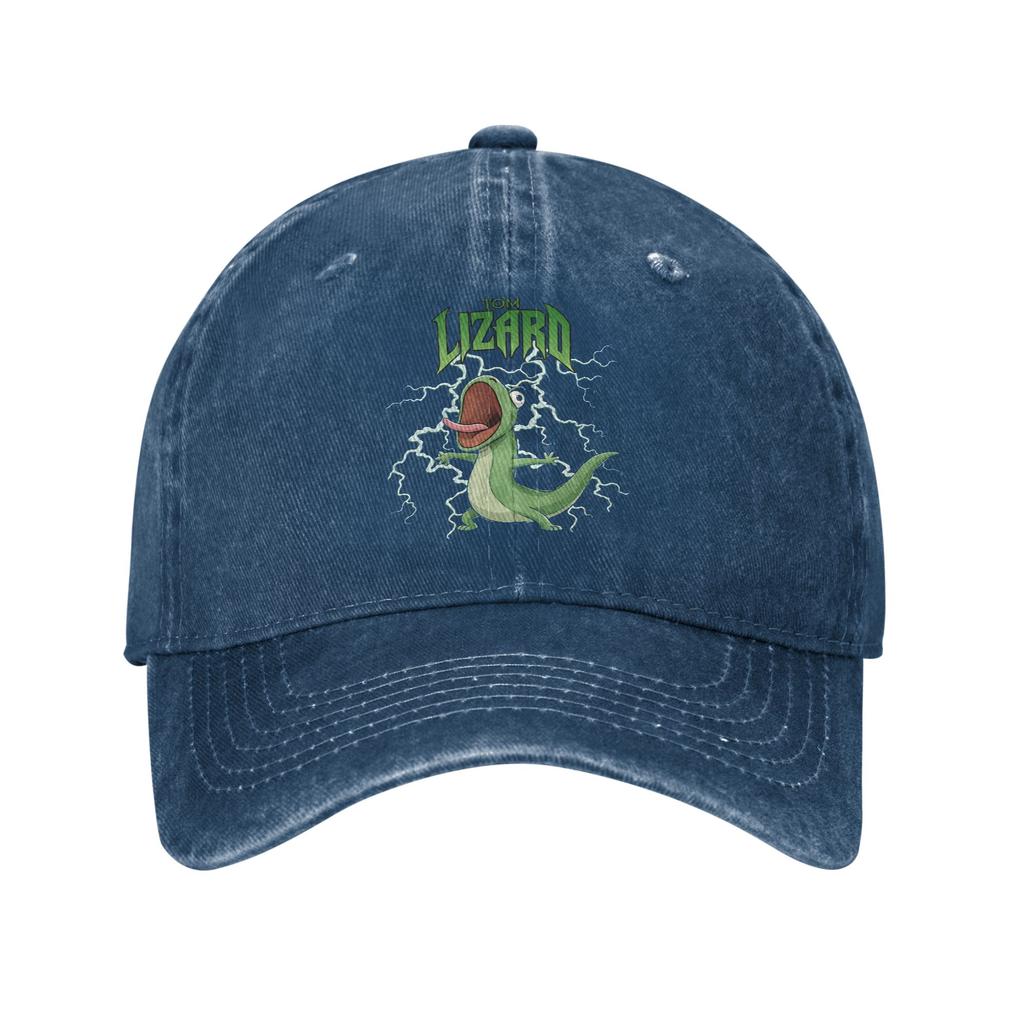 Tom The Lizard  Sun Baseball Cap Hoppers  Streetwear FeUnisex Unisex Washed Trucker Hat High Quality Design Fishing Snapback Cap