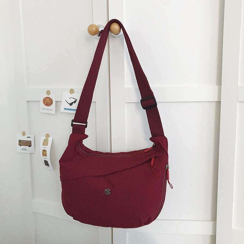 Lady's Cross-body Bag, Large Capacity, Dumpling Bag, Lightweight, Suitable for Commuting, Student Use, Single Shoulder Bag