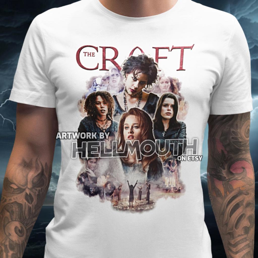 The Craft Movie T-shirt. Men's & Women's sizes S-XXL. Nancy, Bonnie, Rochelle, Sarah. Neve Campbell, Fairuza Balk, Skeet Ulrich, 90's 1996