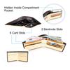 CONTACT'S Genuine Leather Vintage Short  Men Wallet Card Holder RFID Small Male Coin Purse Wallets
