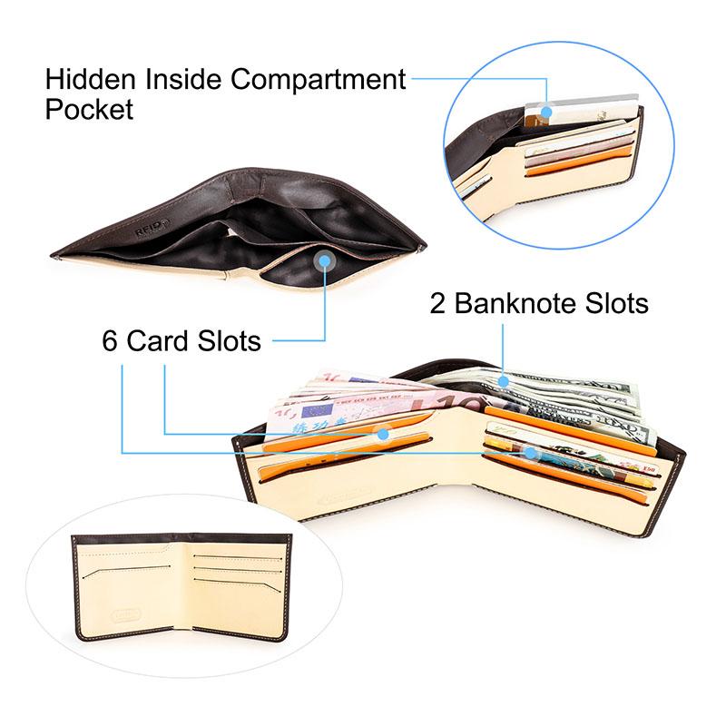 CONTACT'S Genuine Leather Vintage Short  Men Wallet Card Holder RFID Small Male Coin Purse Wallets