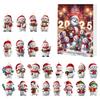 2025 Snømann Adventskalender 24-dagers Jule Nedtellingskalender Akryl Juletre Nedtelling Dekor for Barn