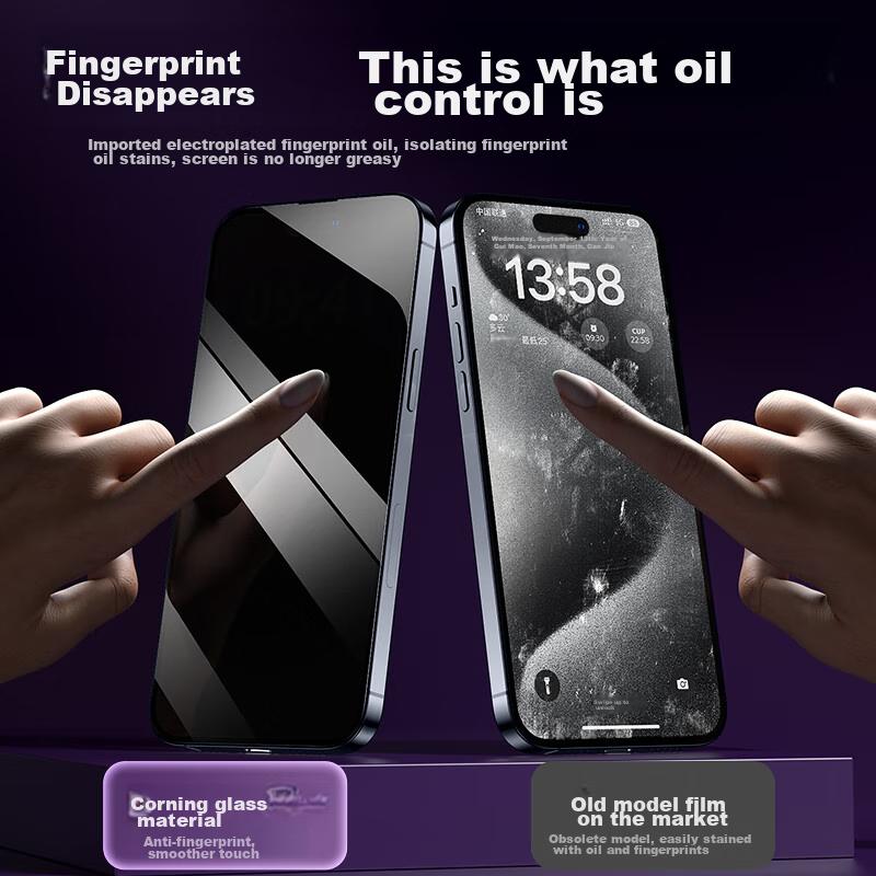 Corning Glass Film, Apple 16 Pro Max Tempered Glass Screen Protector, IPhone 16 Pro Phone Film, Ar, Ultra-Transparent, Shockproof,, 1 Piece In Box