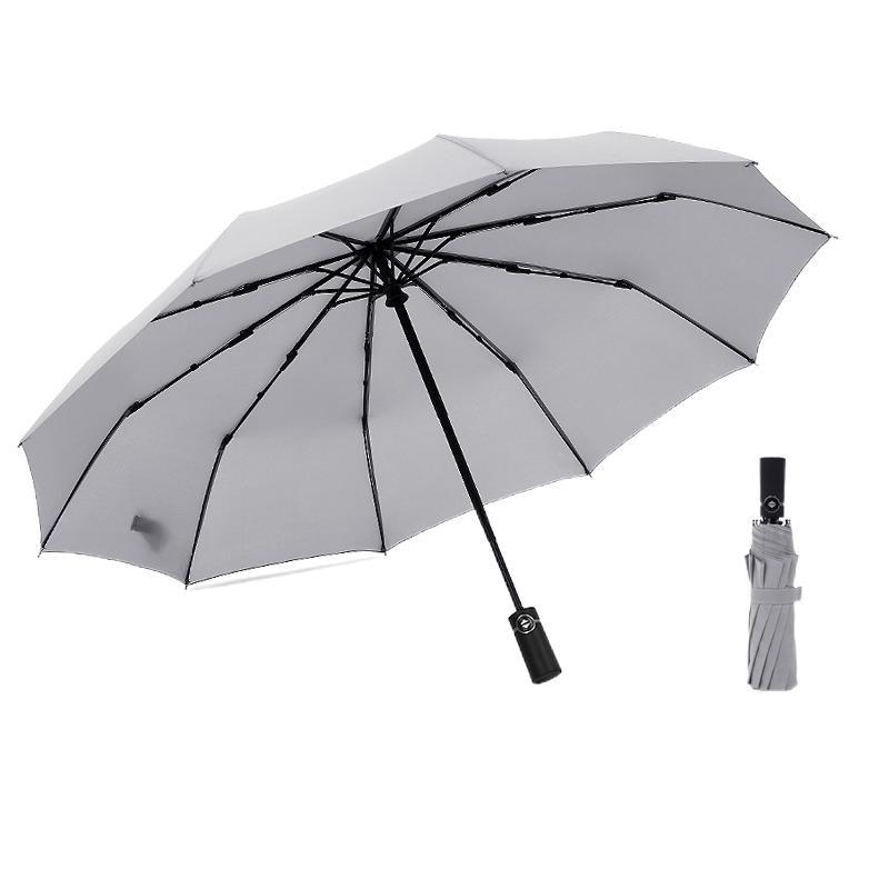 Creative automatic three-fold umbrella folding men's and women's umbrellas umbrella fixed umbrella umbrella
