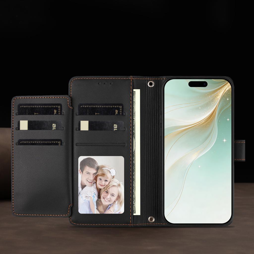 Leather Wallet Flip Case For Nokia C01 Plus C30 C10 C20 C300 C02 C32 C12 X30 X20 X10 G21 G11 G20 G10 G400 G42 G22 PU with 9 Card Slots and Wrist Strap