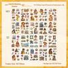Cross-border Honey Glaze Retro Sticker Book - Cute Girl DIY Journal Material