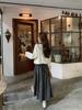 Korean Floral A-Line High-Waisted Skirt for Women