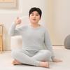 Comfy Velvet & Cotton Wear: Autumn Outfit Set for Plus-Size Kids – Warm Pajamas & Winter Base Layer