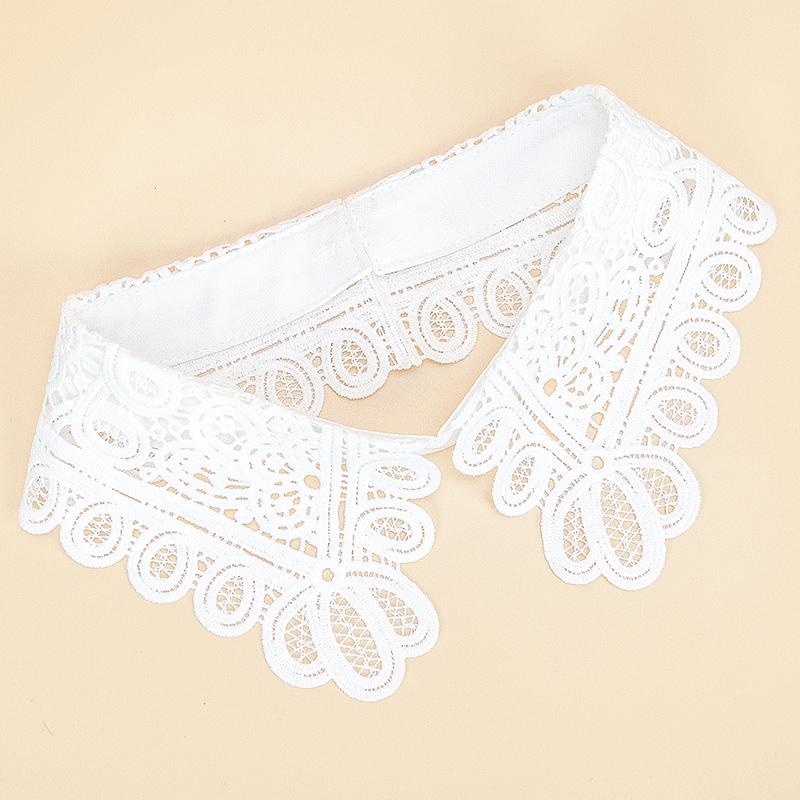 Women's Fashion Decoration Water-Soluble Embroidered Collar Shawl, Personalized and Versatile, Detachable Fake Collar