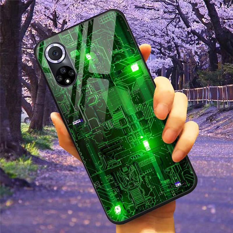 For Honor 50 Pro Case Tempered Glass Starry Marble Hard Back Cover for Huawei Honor 50 Phone Cases Honor50 Protective