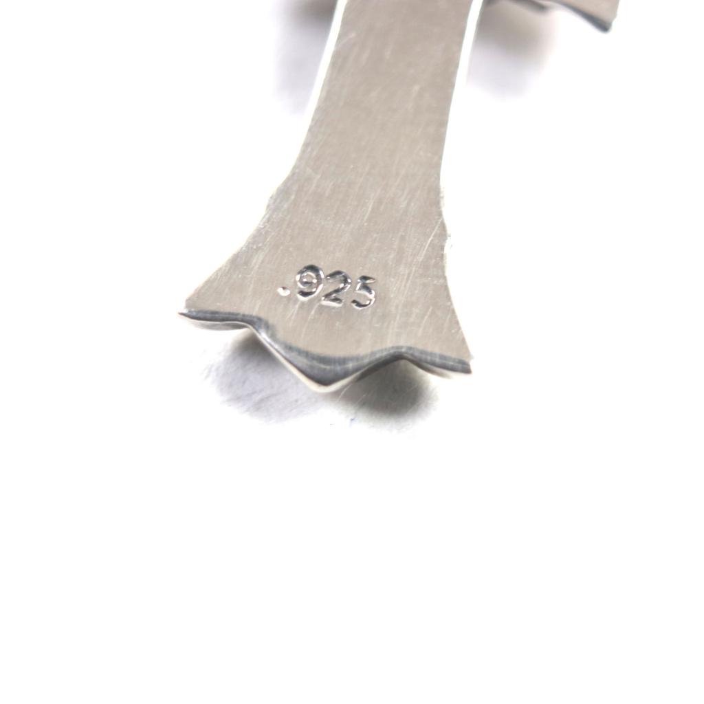 Ausgezeichneter CHROME HEARTS Anhänger DBL CH CRS Doppel-CH-Kreuz-Charm Silber 925 Gebraucht