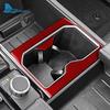 For Toyota Tundra 2022 2023 2024 2025 Real Soft Carbon Fiber Sticker Car Water Cup Frame Pad Interior Trim LHD Accessories