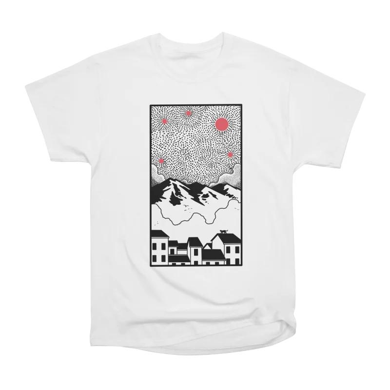 Men Casual Shirts Short Sleeves STARRY NIGHT White Tees Oversized T-shirts S белый