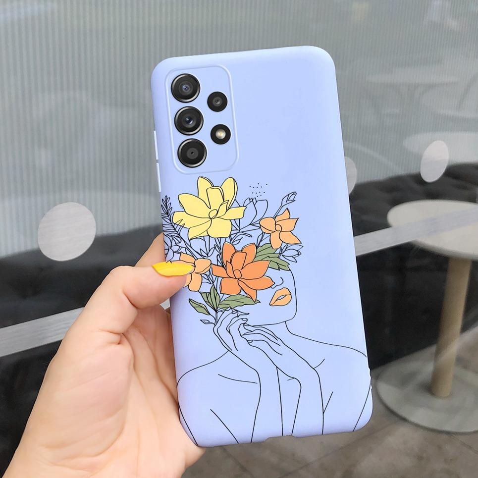 Flowers Case For  Women Girl Samsung Galaxy A23 M23 5G Case Shell Shockproof  Protection Bumper For Cover Samsung M23 A23 A 23