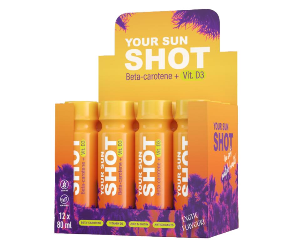 Votre Sun Shot Vit. Boisson solaire D3 x5 pièces