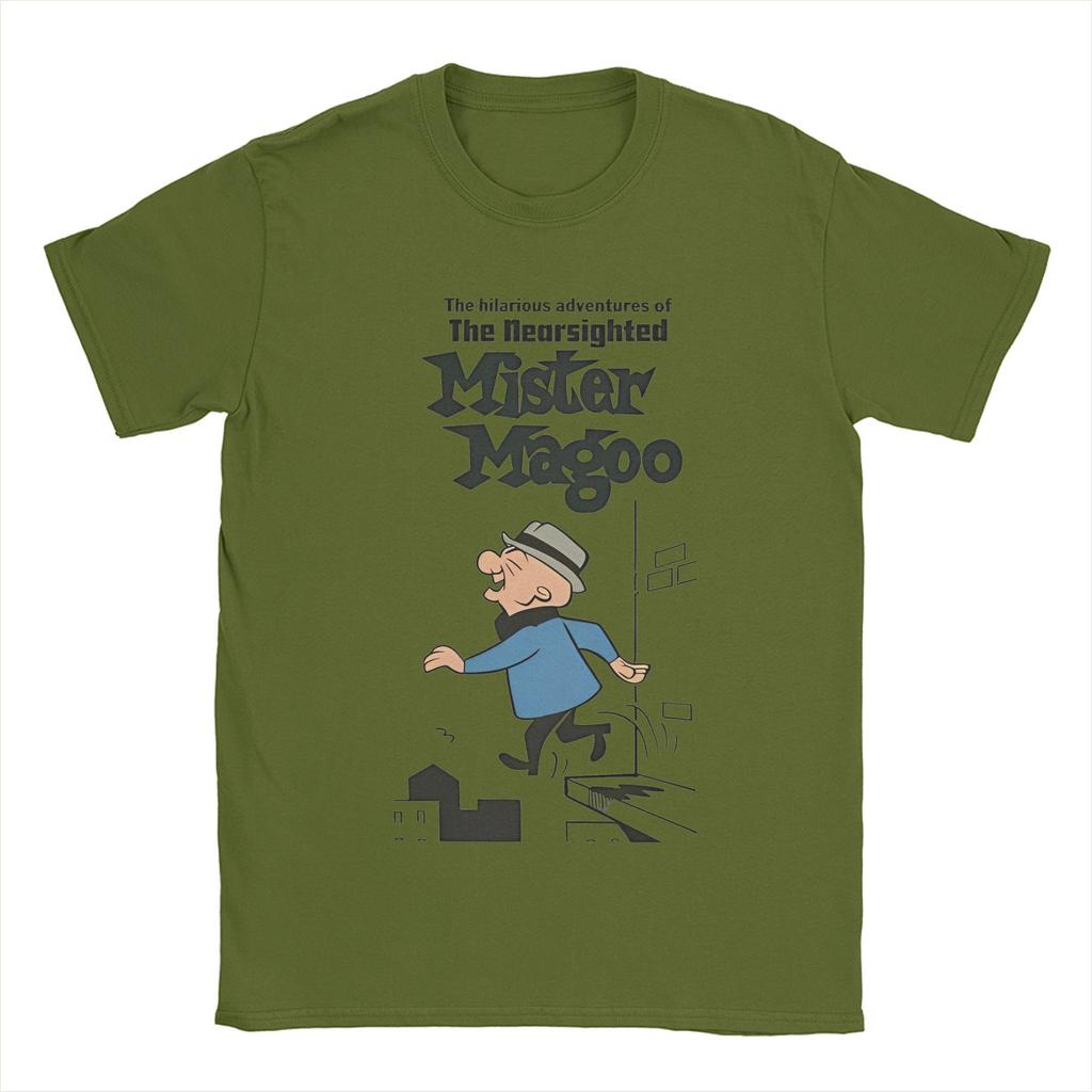 Men Women Print Mr. Magoo Funny T Shirt Tee Cotton  T-shirts Clothing