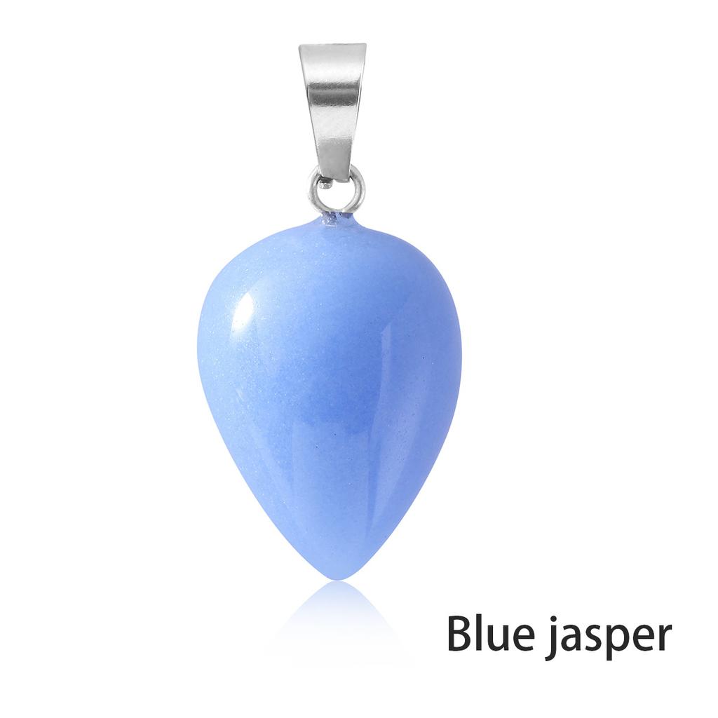 Natural Semi-Precious Gemstone Water Tears Drop Shape Pendant Healing Drop Pendant Charm Stone Necklace Pendant Jewelry