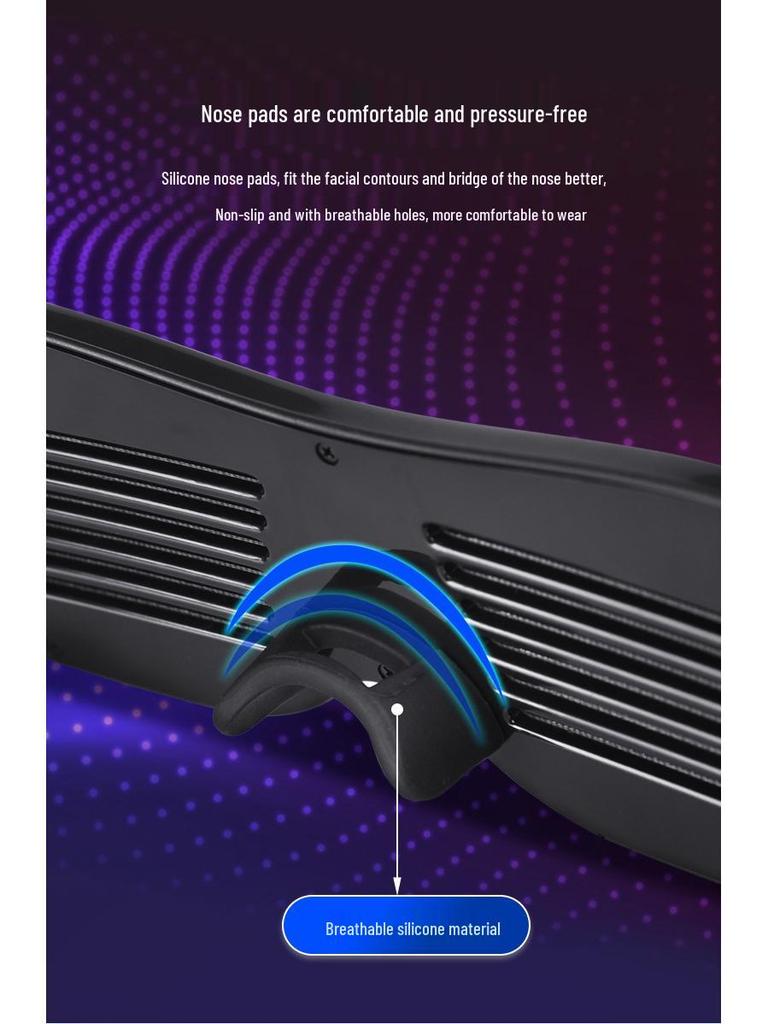 Bluetooth LED Party Szemüveg USB Töltéssel és Applikációvezérléssel