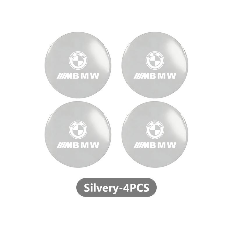 4Pcs Car Styling Wheel Center Caps Badge Tire Hub Sticker Decor For BMW Performance M E87 E30 E46 E28 F35 G20 E93 F20 X3 X
