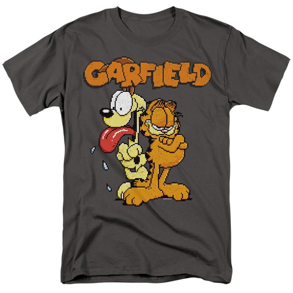 Garfield - Garfield The Game - Adult Unisex Short Sleeve T-Shirt - Gray S
