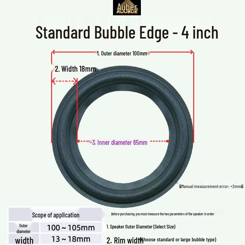 JBL Speaker Repair Foam Surround: Replacement Edge for 3/4/6/6.5/8/10/12 Inch Folding Ring