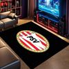 PSV Eindhoven Football Club Crest Print Area Rug Soccer Team Non Slip Living Room Bedroom Gaming Floor Mat Sports Fan Home Decor Rug