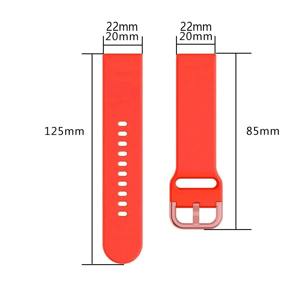 20 22mm Silicone Strap For COROS PACE 3/PACE 2 Smart Watch Band For COROS APEX 2 Pro 42mm 46mm Soft Sports Replacement Bracelet