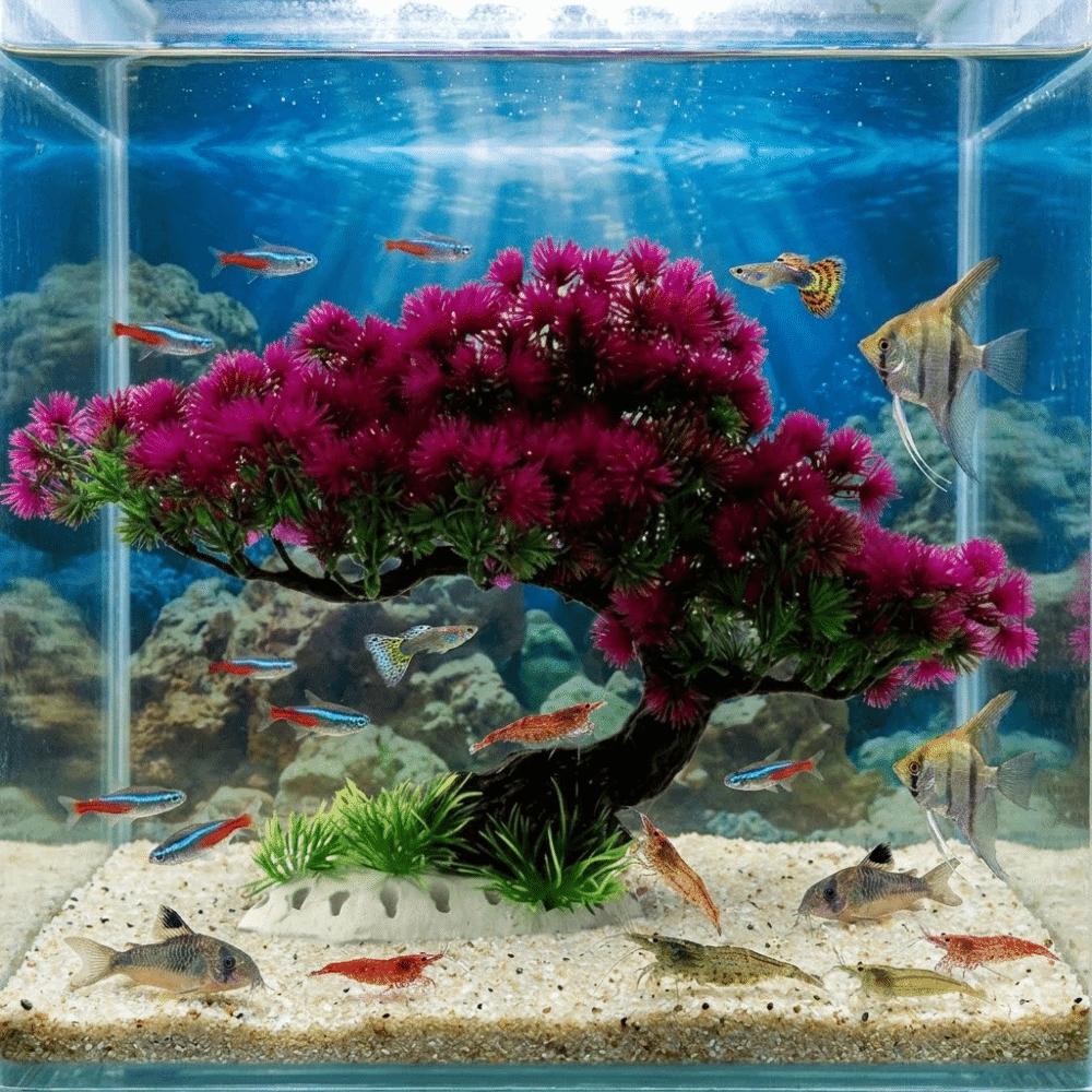 Lifelike Tree Underwater Plants Natural Look Aquarium Landscape Decor  Goldfish Tanks