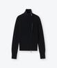 Weseuken Oblique Knit Zip Up (Black)